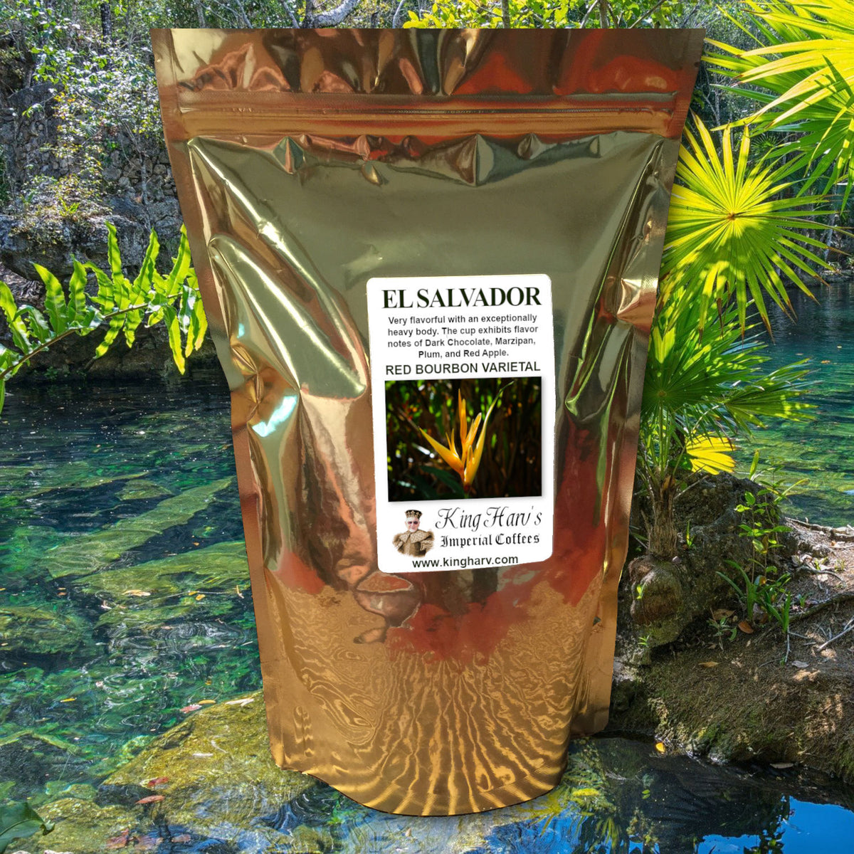 El Salvador Red Bourbon Coffee 1 lb - Free Shipping
