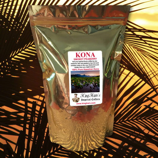 Kona Smokey Peaberry 1 lb - FREE SHIPPING