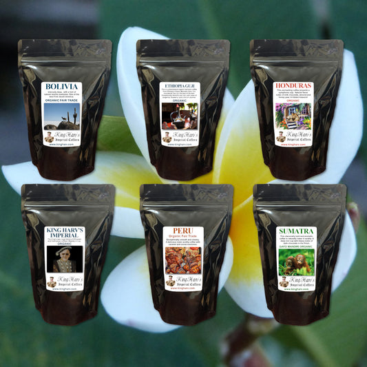 Organic Coffee Variety 6 Pack - Free Shipping