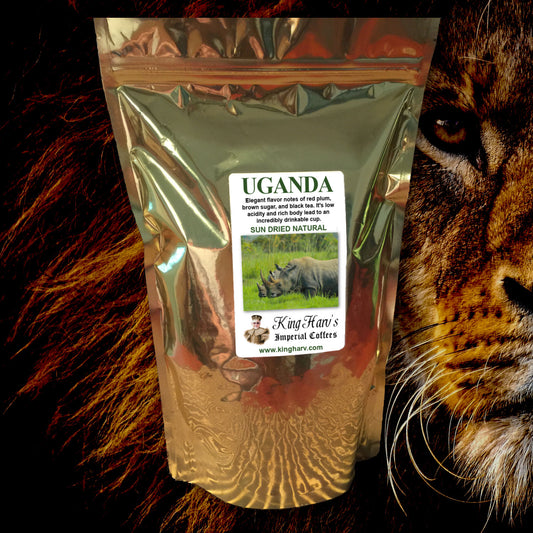Uganda Sun Dried Natural Coffee 1 lb - Free Shipping