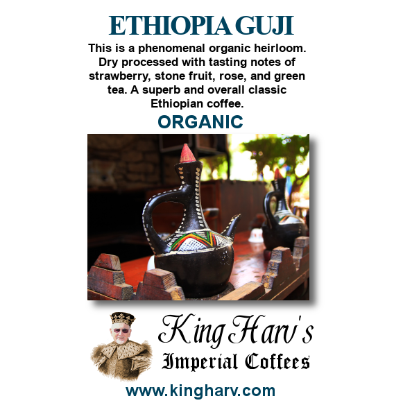 Ethiopia Guji Coffee 1 lb - Free Shipping
