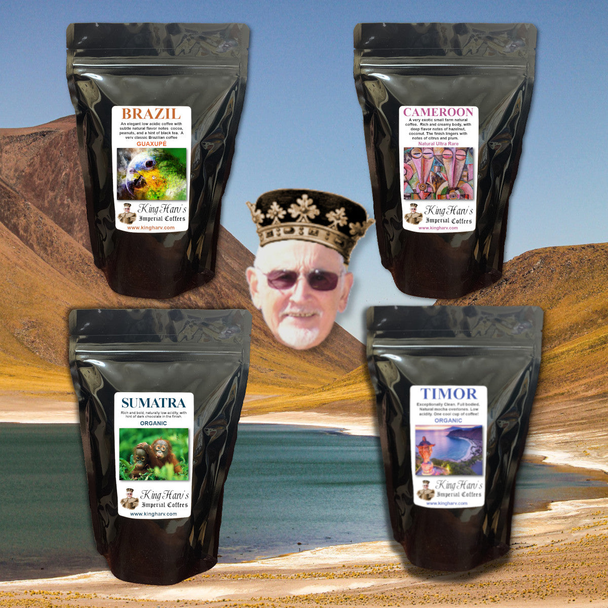 Low Acidity Variety 4 Pack - FREE SHIPPING