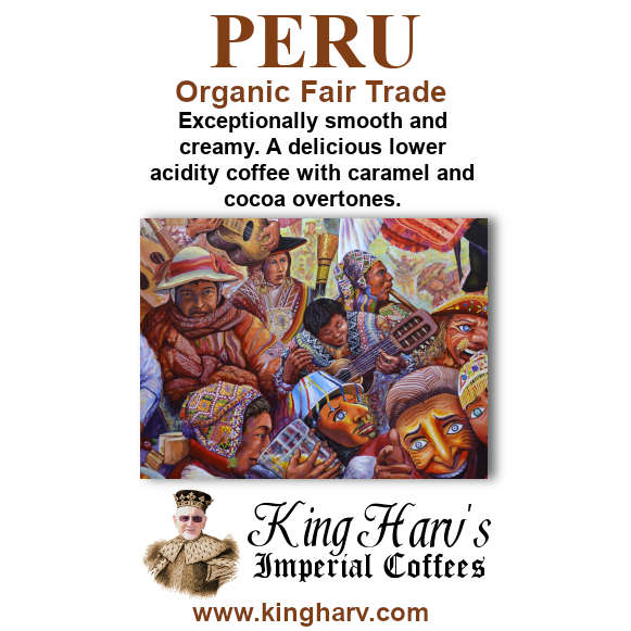 Peru Coffee 1 lb Organic Fair Trade - Free Shipping